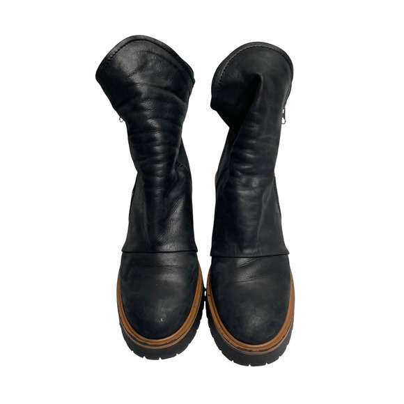 Free People Terrah Black Heeled Booties Black – TiltedSole.com Free People Jack leather Zip Ankle chunky Boots Size‎ 38 black